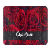 rode rozen, vers snijplank (Voorkant)