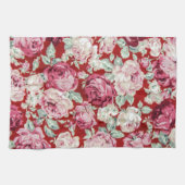  rode rozen, Victoriaans, bloemig, romantisch, mei Theedoek (Horizontaal)