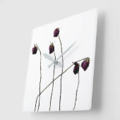 Rode Rozen Vierkante Klok (Hoek)