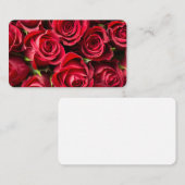 Rode rozen visitekaartje (Voorkant / Achterkant)