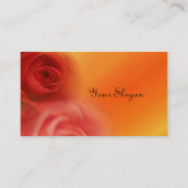 Rode rozen visitekaartje (Achterkant)