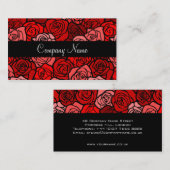 rode rozen Visitekaartje (Voorkant / Achterkant)