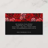 rode rozen Visitekaartje (Achterkant)