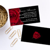 Rode rozen visitekaartje