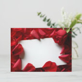 Rode rozen voor je ware liefde: een Valentijnse Ka Kaart (Staand voorkant)