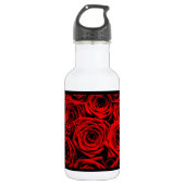 Rode rozen waterfles (Voorkant)