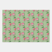 Rode Rozen Waterverf Handgeschilderd Inpakpapier Vel (Voorkant)