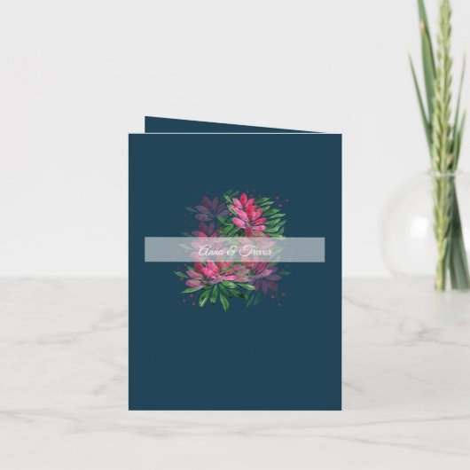 Rode rozen Waterverf met handbeschilderd (Achterkant)