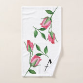 Rode rozen Waterverf met handbeschilderd Bad Handdoek (Handdoek)