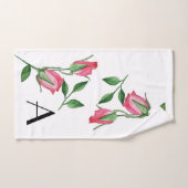 Rode rozen Waterverf met handbeschilderd Bad Handdoek (Handdoek)