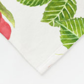 Rode rozen waterverf naadloos patroon fleece deken (Hoek)