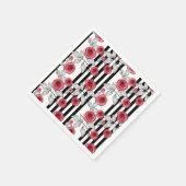 rode rozen, waterverf rozen servet (Hoek)