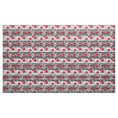 Rode rozen, waterverf rozen stof (Yard (91,4 cm))