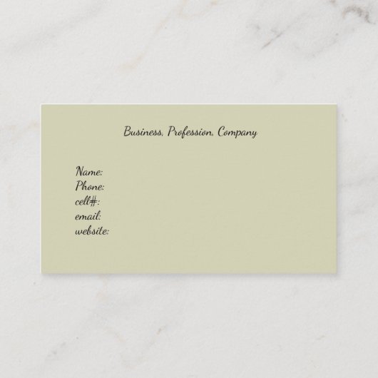 , rode rozen, Waterverf Visitekaartje (Achterkant)