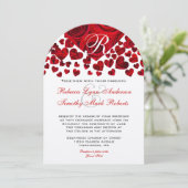 Rode Rozen Weddenschap Kaart (Staand voorkant)