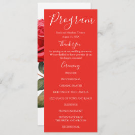 Rode Rozen Wedding Programma's