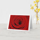 Rode Rozen Wenskaart Kaart (Gele Bloem)