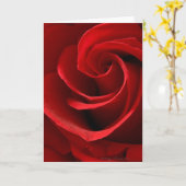 Rode Rozen Wenskaart Kaart (Gele Bloem)