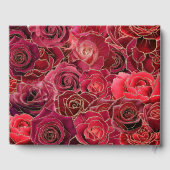 Rode rozen, wit, Quinceañera Libro de Firmas Gastenboek (Achterkant)