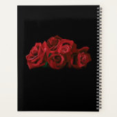 rode rozen wit zwart bruiloft planner (Achterkant)