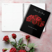 rode rozen wit zwart bruiloft planner