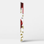 Rode Rozen Witte Gouden Cheetah Luipaard Dierprint Case-Mate iPhone Case (Achterkant / Links)