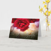 Rode Rozen Zand Dollars Diepste sympathie Kaart (Gele Bloem)