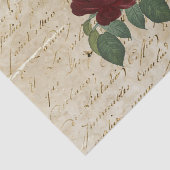 Rode rozenbijen tissuepapier (Detail)