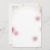 Rode rozenblaadjes houden van hart Vrijgezellenfee Kaart (Achterkant)