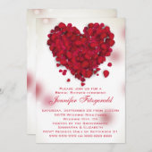 Rode rozenblaadjes houden van hart Vrijgezellenfee Kaart (Voorkant / Achterkant)