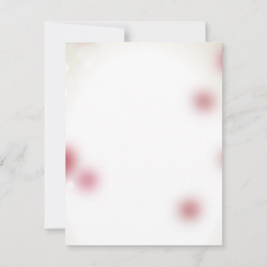 Rode rozenblaadjes liefde hart bruiloft kaart (Achterkant)