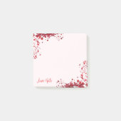Rode Rozenblaadjes Liefdesbrief Notitieblok Post-it® Notes (Voorkant)