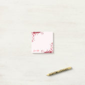 Rode Rozenblaadjes Liefdesbrief Notitieblok Post-it® Notes (Op bureau)