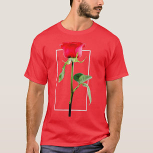 Rode rozenbloem (2) t-shirt