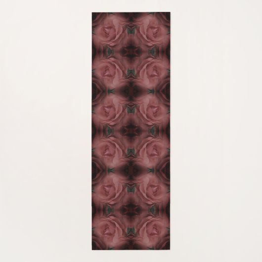 Rode rozenbloem Abstracte Natuur Yogamat (Achterkant)