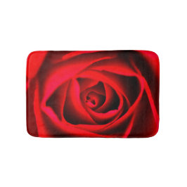 Rode rozenbloem badmat