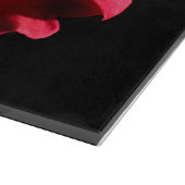 Rode rozenbloem bloesem snijplank (Hoek)