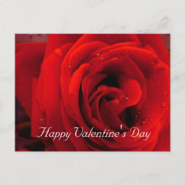 Rode rozenbloem feestdagenkaart