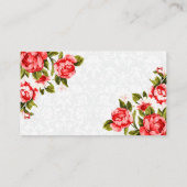 rode rozenbloem informatiekaartje (Achterkant)