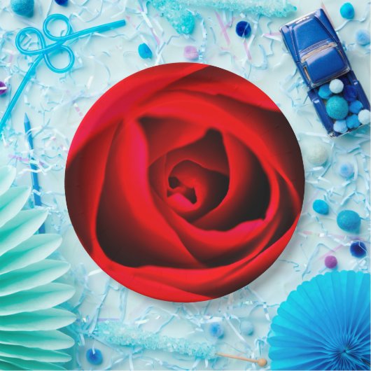 Rode rozenbloem Papier bord (Feest)