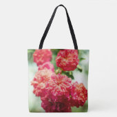 Rode rozenbloem tote bag (Voorkant)