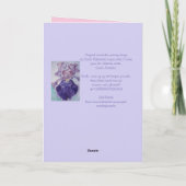 Rode rozenbloem Waterverf Bloembloem Kaart (Achterkant)