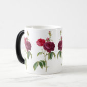 rode rozenbloesems - tijdloze elegantie magische mok (Voorkant links)