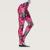 rode rozenbouquets leggings (Rechts)
