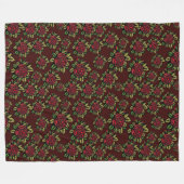 rode rozendeken fleece deken (Voorkant (Horizontaal))