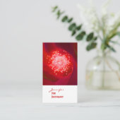 Rode rozenfotografie-visitekaartjes visitekaartje (Staand voorkant)