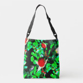 rode rozengroen crossbody tas (Achterkant)