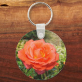 Rode rozenhoofdketting sleutelhanger (Voorkant)