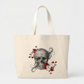 Rode rozenhuid grote tote bag (Voorkant)
