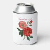  rode rozenillustratie Thunder_Cove Blikjeskoeler (Blikje Achterkant)